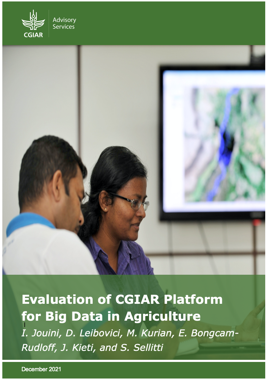 Evaluation Of Cgiar Platform For Big Data In Agriculture Iaes Cgiar Evaluation Of Cgiar Platform For Big Data In Agriculture Iaes Cgiar